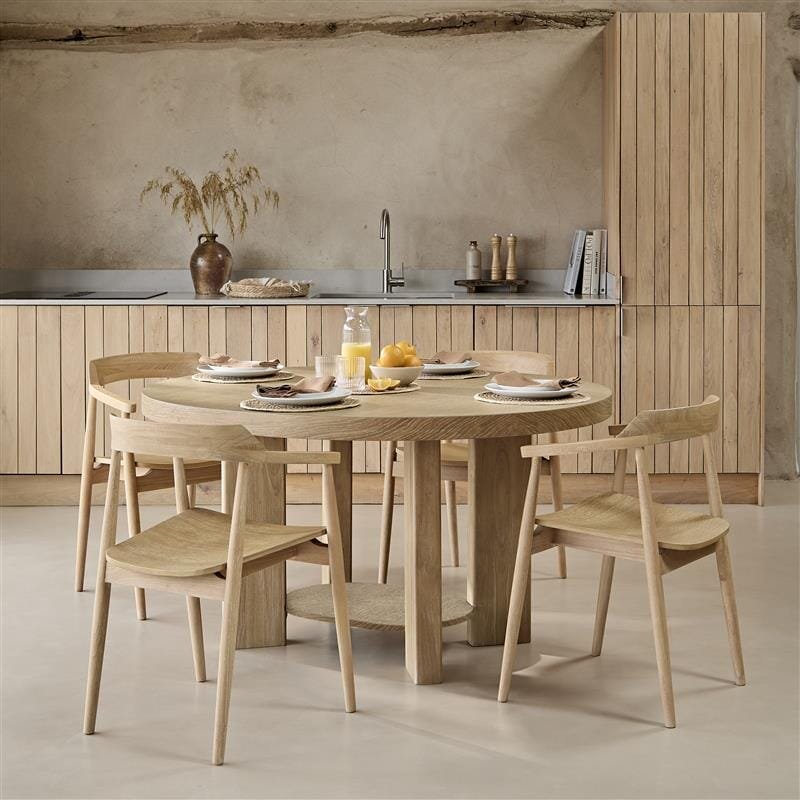 Marlon Whitewash Oak Oval Dining Table - Image 2