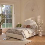 Mimi King Size Ottoman Bed - Chalk White Boucle - Image 3