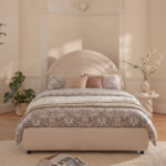 Mimi Double Ottoman Bed - Chalk White Boucle - Image 10