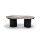 Outlet - Myla Black Marble Coffee Table - Image 6