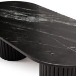 Outlet - Myla Black Marble Coffee Table - Image 8