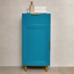 Outlet - Nami 40cm 1 Door 1 Drawer Storage Cabinet - Teal Blue