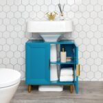 Outlet - Nami 60cm Undersink Cabinet - Teal Blue - Image 2