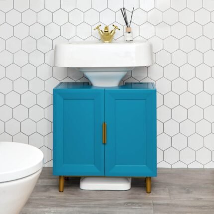 Outlet - Nami 60cm Undersink Cabinet - Teal Blue
