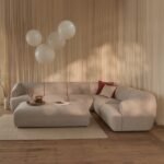 Nathalia Large Right Hand L-Shape Sofa - Soft Beige - Image 2
