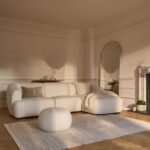 Outlet - Nathalia Right Chaise Corner Sofa - Chalk White Boucle - Image 9