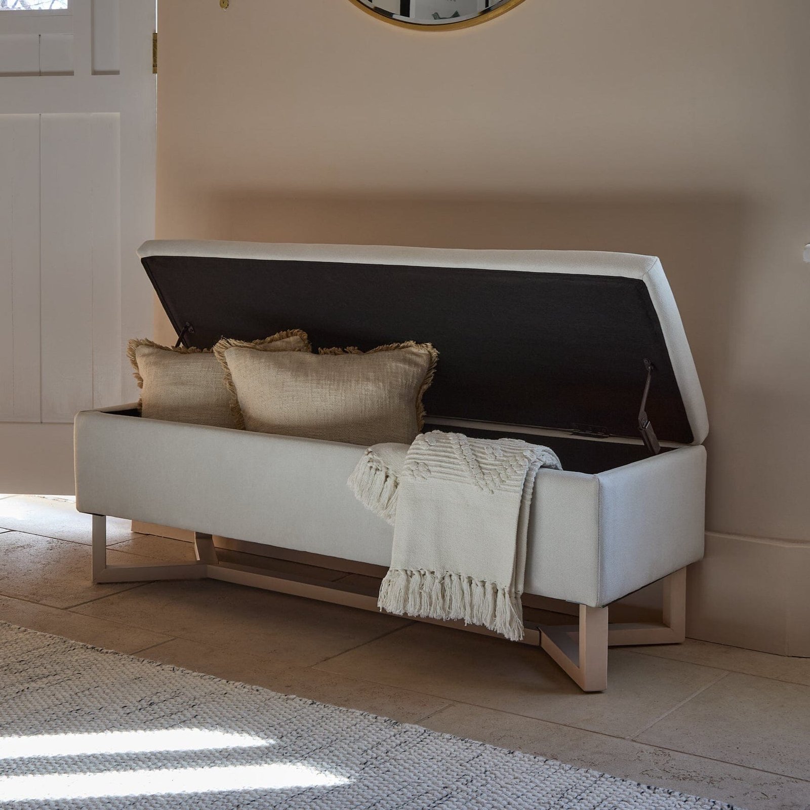 NORAH_STORAGE_IVORY_4 Outlet - Norah Storage Ottoman - Ivory - Image 1