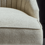 Jade Jet Black Rectangular Acacia Dining Table Set - 6 Seater - Nadine Marl Taupe Dining Chairs with Black Legs - Image 6