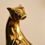 Outlet - Nakuru 21cm Metal Leopard Ornament - Gold - Image 2