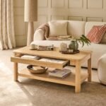 Noah Whitewash Oak Rectangular Coffee Table - Image 2