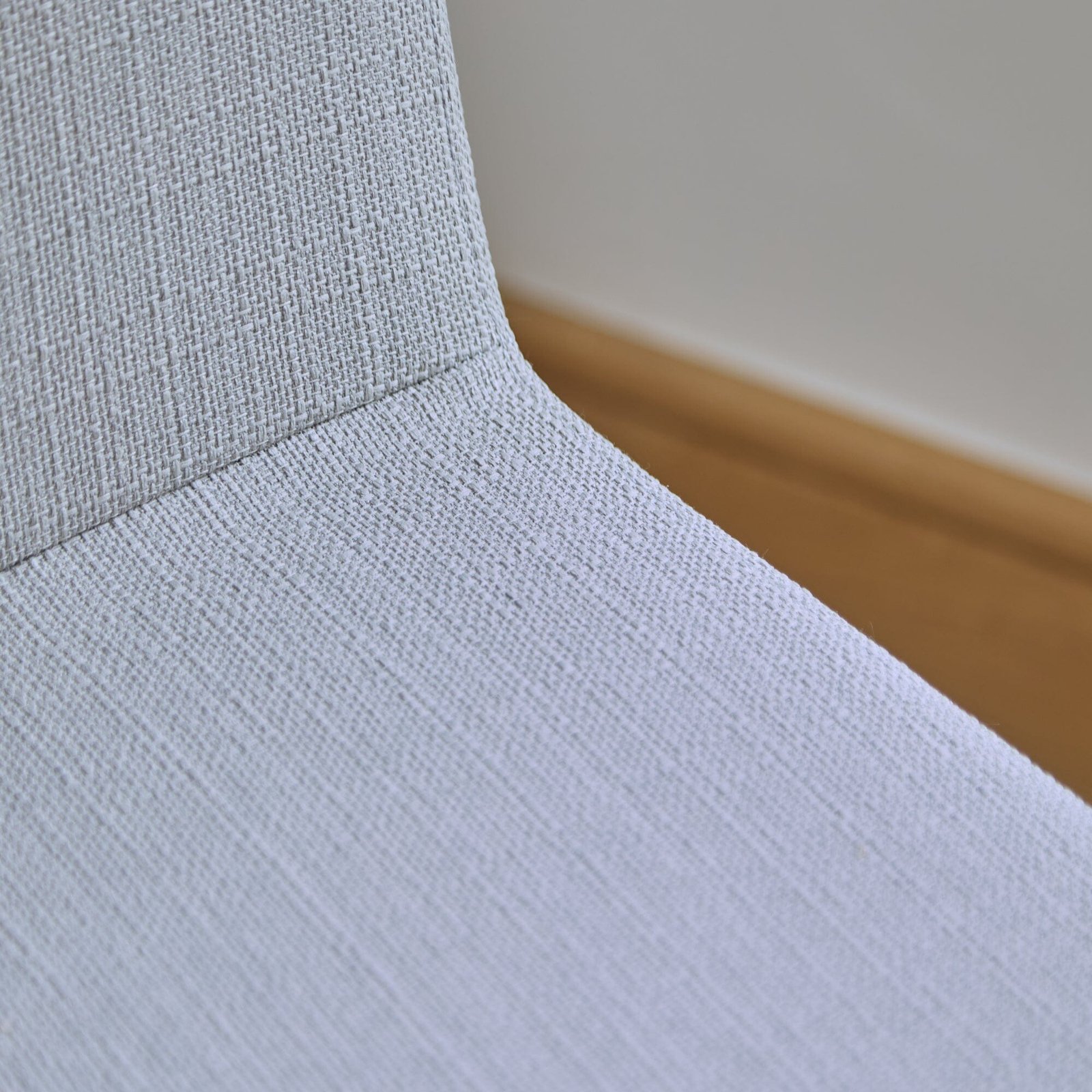 Amelia Black Extending Dining Table Set - 6 Seater - Nolan Fawn Linen Dining Chairs - Black Legs - Image 7