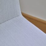 Outlet - Nolan Fawn Linen Dining Chairs - Set of 2 - Black Oak Legs - Image 3