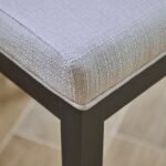 Outlet - Nolan Fawn Linen Dining Chairs - Set of 2 - Black Oak Legs - Image 4