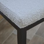 Outlet - Nolan Boucle Dining Chairs -  Set of 2 - Black Oak Legs - Image 4