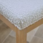 Nolan Boucle Dining Chairs - Set of 2 - Whitewash Oak Legs - Image 4