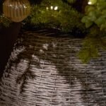 Norrland 57cm Tree Skirt - Grey Wash Rattan - Image 3