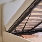 Odette Super King Size Ottoman Bed - Ivory - Image 6