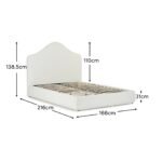 Odette King Size Ottoman Bed - Ivory - Image 10