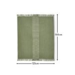 Odisha 125x150cm Green Throw - Image 9