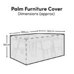 Rectangular Rain Cover 285x190x85cm - Ezra 6-8 Seater - Lennox 6 Seater with Hali Chairs- Palm 6 Seater with Shiro or Nala Chairs - Shiro 6 Seater with Shiro or Nala Chairs - Image 3