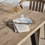 Palm 6 Seater Wooden Garden Dining Set with 4 Shiro Cushioned Chairs & Charlotte Bench - Image 7