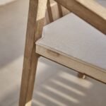 Charlotte 6 Seater Wooden Garden Dining Set with 4 Shiro Cushioned Chairs & Bench - Image 11