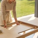 Paul Whitewash Extendable Dining Table Set - 4 Seater - Wren Burnt Orange Dining Chairs - Image 5