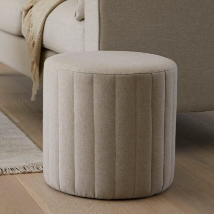 Penelope Drum Stool - Sand