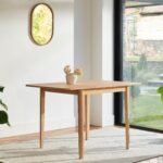 Paul Whitewash Oak Extending Dining Table - Small - Image 4
