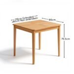 Paul Whitewash Oak Extending Dining Table - Small - Image 13