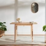 Paul Whitewash Oak Extending Dining Table - Small