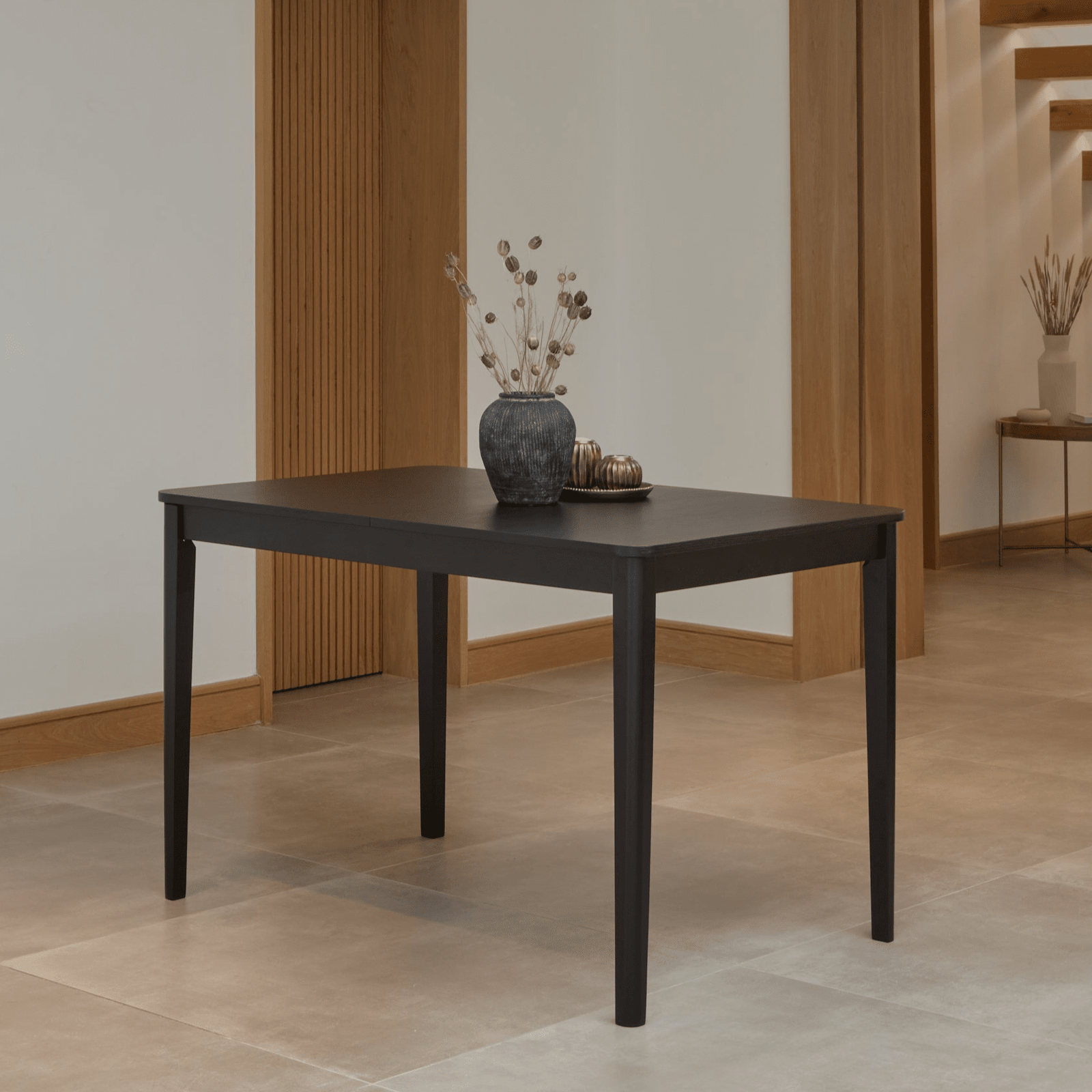 Paul_118-158cm_Extending_Dining_Table_Black_Oak-4 Paul Black Oak Extending Dining Table - Image 1