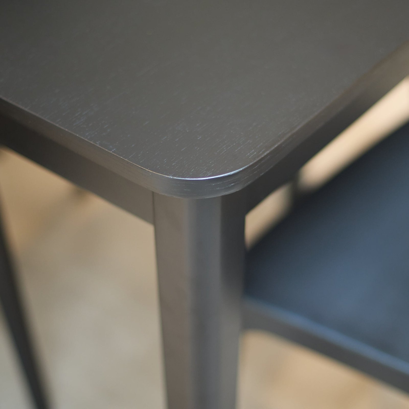 Paul Large Black Oak Extending Dining Table Set - 4 Seater - Agatha Black Dining Chairs - Image 9