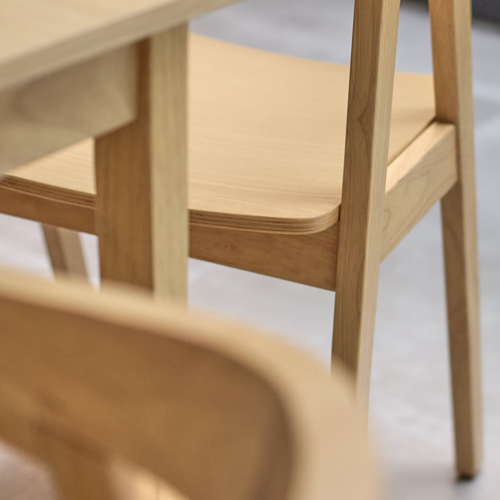 Paul Pale Oak Extending Dining Table Set - 4 Seater - Ella Pale Oak Carver Chairs - Image 6
