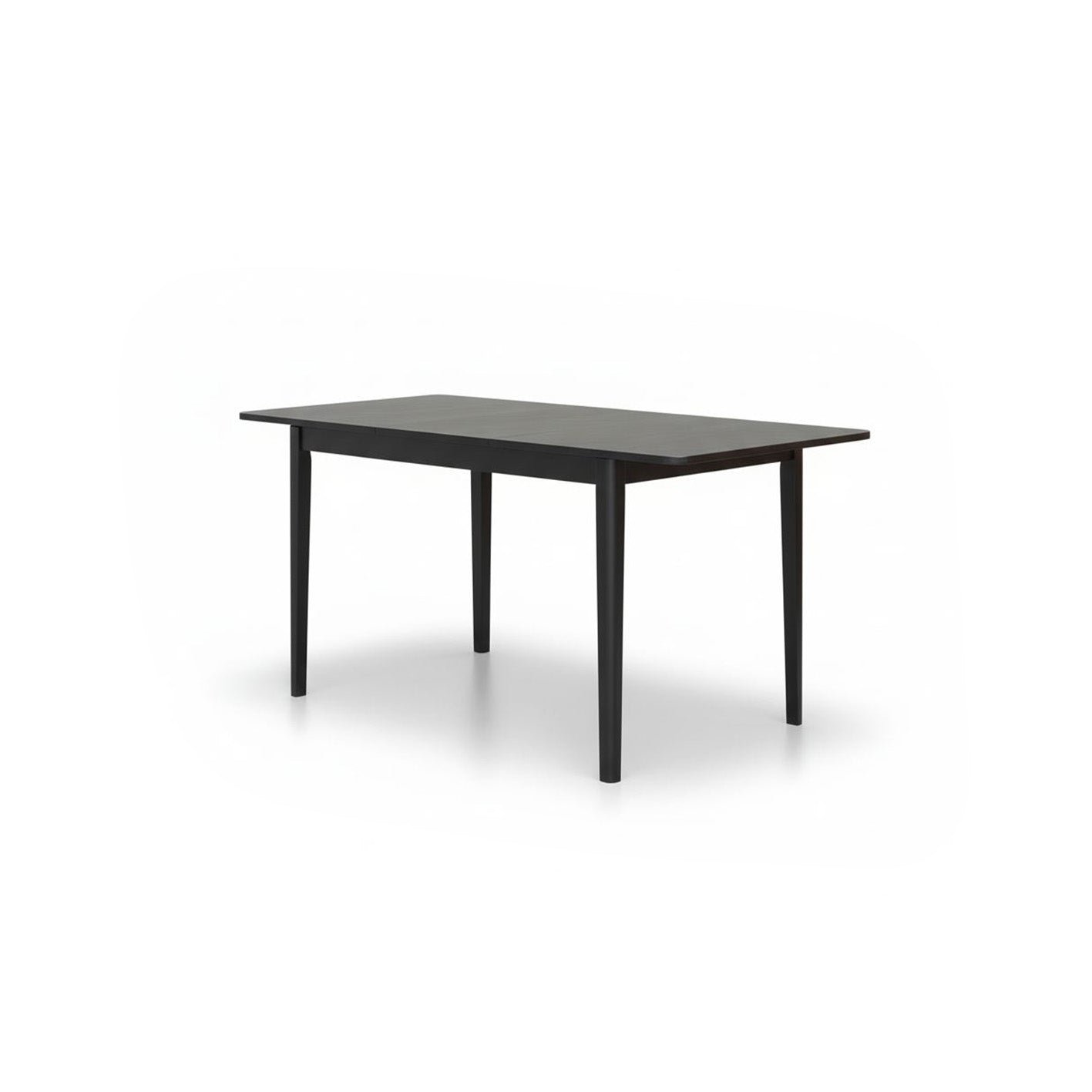 Paul Black Oak Extending Dining Table Set - 6 Seater -  Ella Fawn Linen Carver Chairs - Black Oak Legs - Image 11