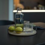 Paul Black Oak Extending Dining Table Set - 6 Seater -  Ella Fawn Linen Carver Chairs - Black Oak Legs - Image 7