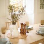 Paul 160-220cm Whitewash Oak Extending Dining Table Set - 4 Seater - Tilly Wood String Dining Bench - Image 5