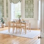 Paul 160-220cm Whitewash Oak Extending Dining Table Set - 4 Seater - Tilly Wood String Dining Bench - Image 2