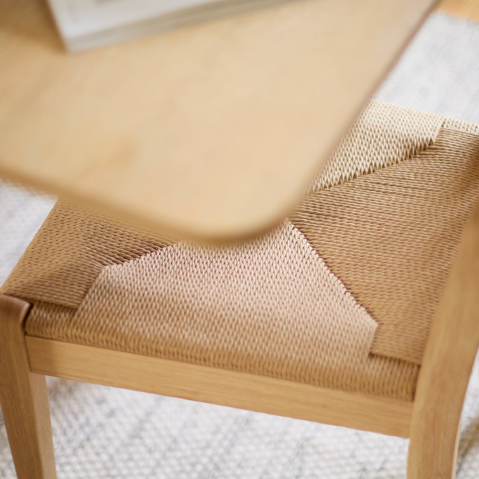 Paul 160-220cm Whitewash Oak Extending Dining Table Set - 4 Seater - Tilly Wood String Dining Bench - Image 10