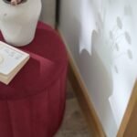 Penelope Drum Stool - Burgundy Red - Image 4