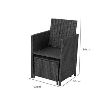 Outlet - 10 Seater Rattan Cube Outdoor Dining Set - Natural Brown Weave