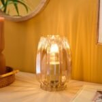 Outlet - Pimlico 20cm Glass Lamp - Champagne