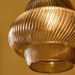Pimlico 22cm Glass Pendant Light - Gold - Image 6