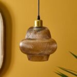 Pimlico 22cm Glass Pendant Light - Gold - Image 7