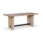 Priya Whitewash Oak Rectangular Dining Table - Image 10