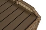Aston Rattan Storage Bench with Polywood Top - Natural Brown - Image 2