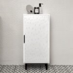 Outlet - Reva 1 Door Storage Cabinet - Snow White