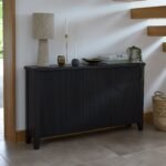 Raleigh 3 Door Large Sideboard - Black
