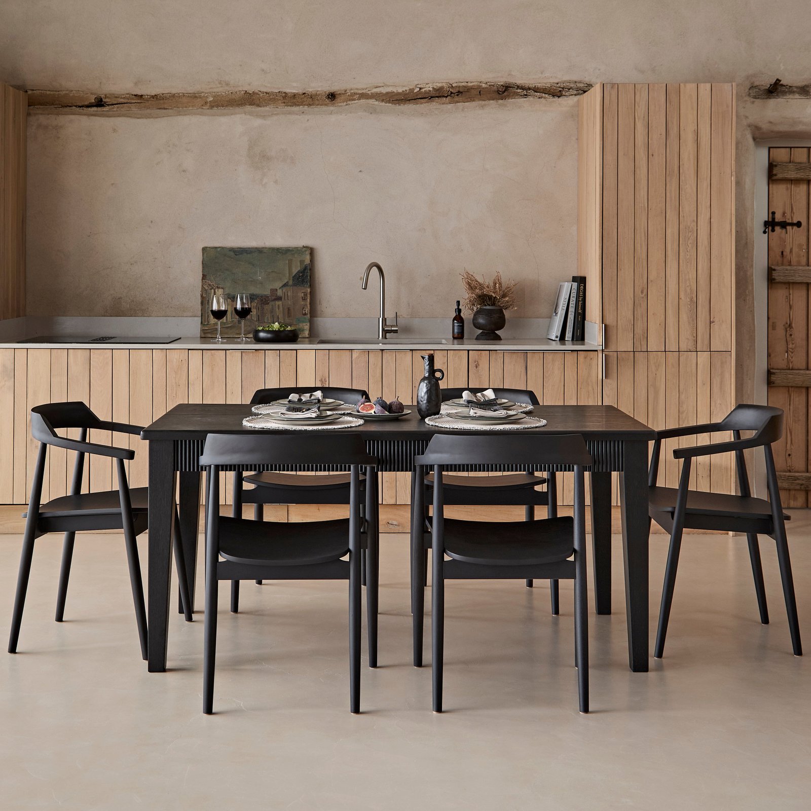 Outlet - Raleigh Black Rectangular Dining Table - Image 2