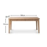 Raleigh Whitewash Rectangular Dining Table - Image 8